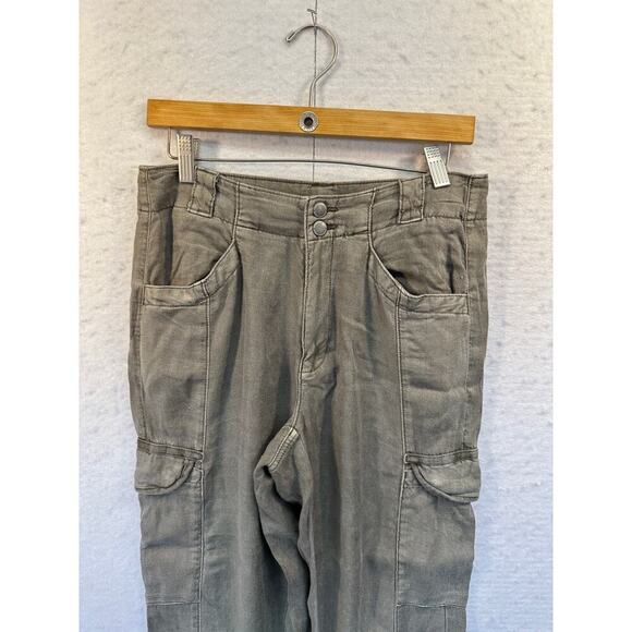 American Eagle Distressed Cargo Elastic Leg Pants Women Size 6 - Picture 4 of 12